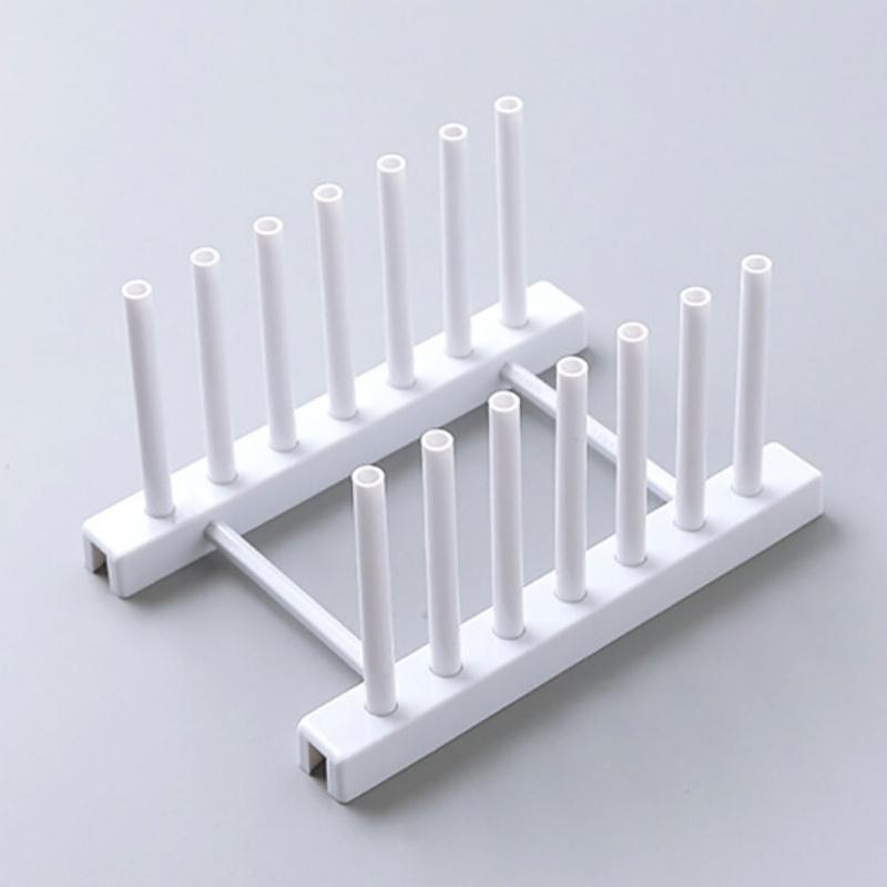 Book Cups Display Stand Drainer Plastic Dish Drainer  for Kitchen Pot Lid Holder Kitchen Dishes Drying Rack Dinnerware Storage