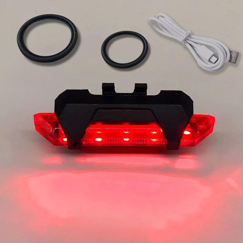 USB Rechargeable LED Bicycle Taillight 7*3*2