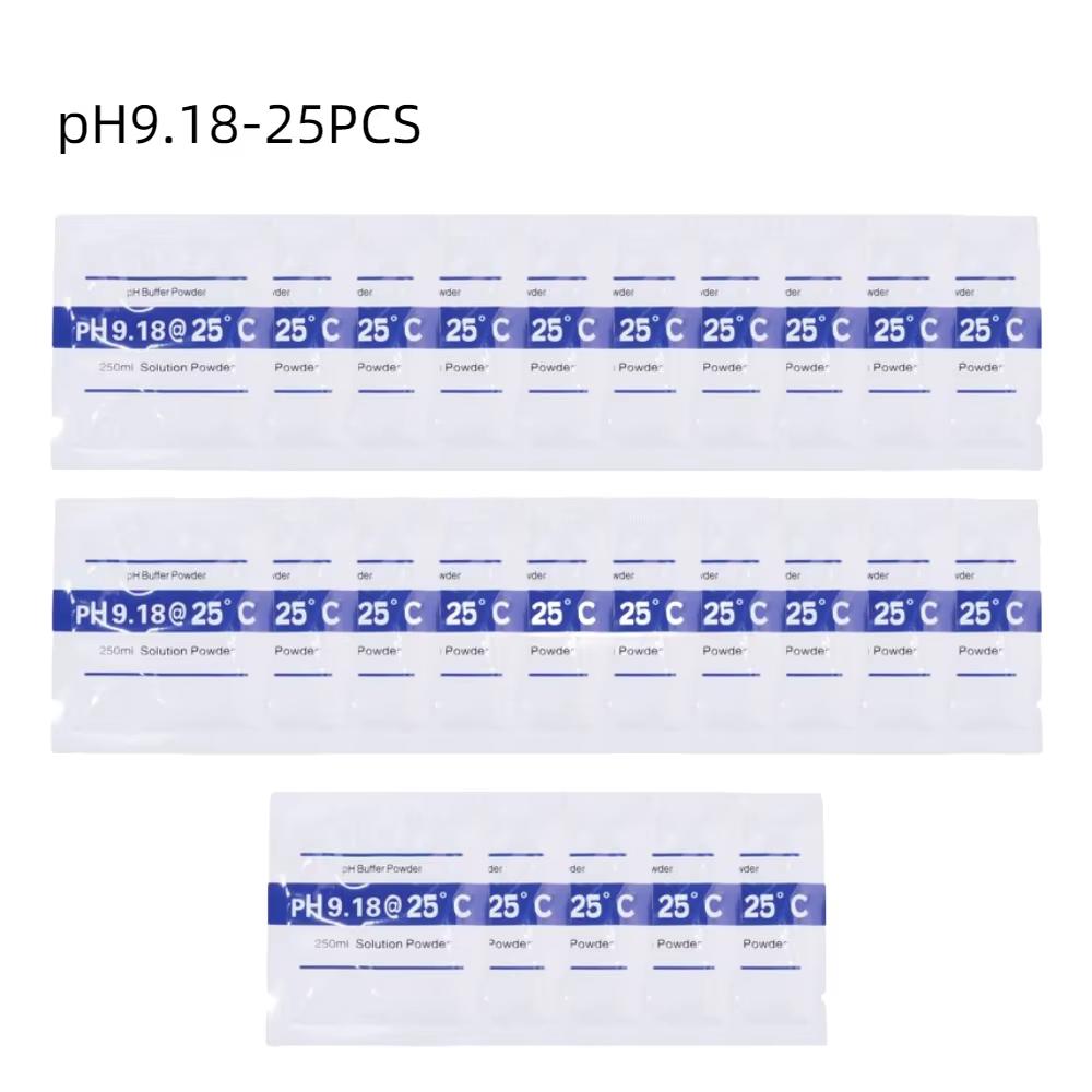 25pcs/lot PH Buffer Powder 4.00/6.86/9.18 Calibration Point PH Measure Calibration Solution Tool Accessories For PH Test Meter