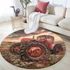 Cartoon Print Round Area Rug,Carpet Rug for Living Room Bedroom Sofa Playroom Decor,Non-slip Floor Mat