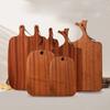 Solid Ebony Wood Cutting Board Kitchen Use Small Medium Large Sizes Multipurpose Chopping Fruit Bread Steak Baby
