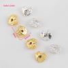 5Pcs 8x8.4mm 18K Gold Color Plated Irregular Lava Shape Charms Beads Copper for DIY Necklace Bracelet Jewelry Making Accessories