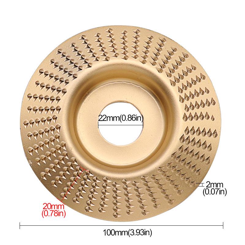 Curved & Flat Surface Wood Carving Grinding Disc for Angle Grinders