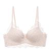 Sexy Pure Lace Small Breasts Gather and Lift the Chest To Prevent Sagging, Not Empty Cup, No Steel Ring Bra Set.