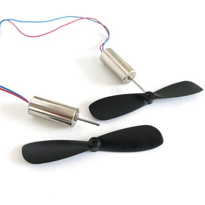  Szczegóły dotyczące 2 szt. 3.7V 48000RPM Elektryczny silnik bezrdzeniowy samolotu + śmigło do zabawki RC