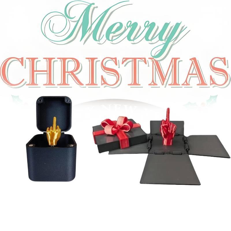Unique And Creative Middle Finger In A Box Decorative Gift For Christmas Celebrations