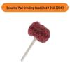 Nylon Fiber Scouring Pad with Handle - Mini Wool Round Head Polishing Brush for Woodworking