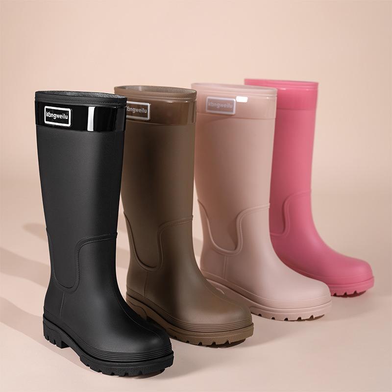 Fashion rain boots cm extra high rain shoes women's water boots waterproof outer wear water shoes long rubber shoes