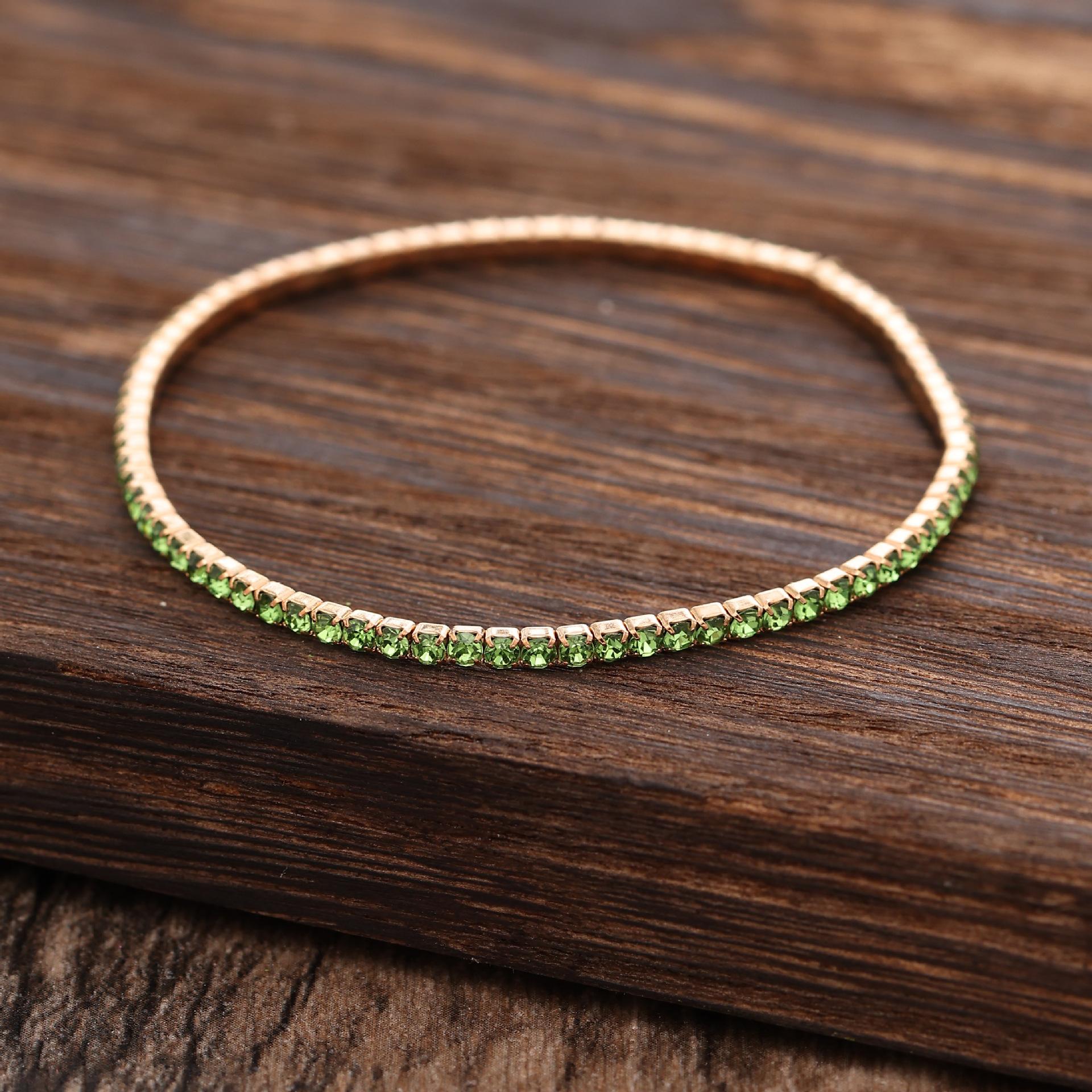 

Цветной темпераментный высококлассный браслет с цветными бриллиантами ручной работы модный универсальный многослойный прямые продажи