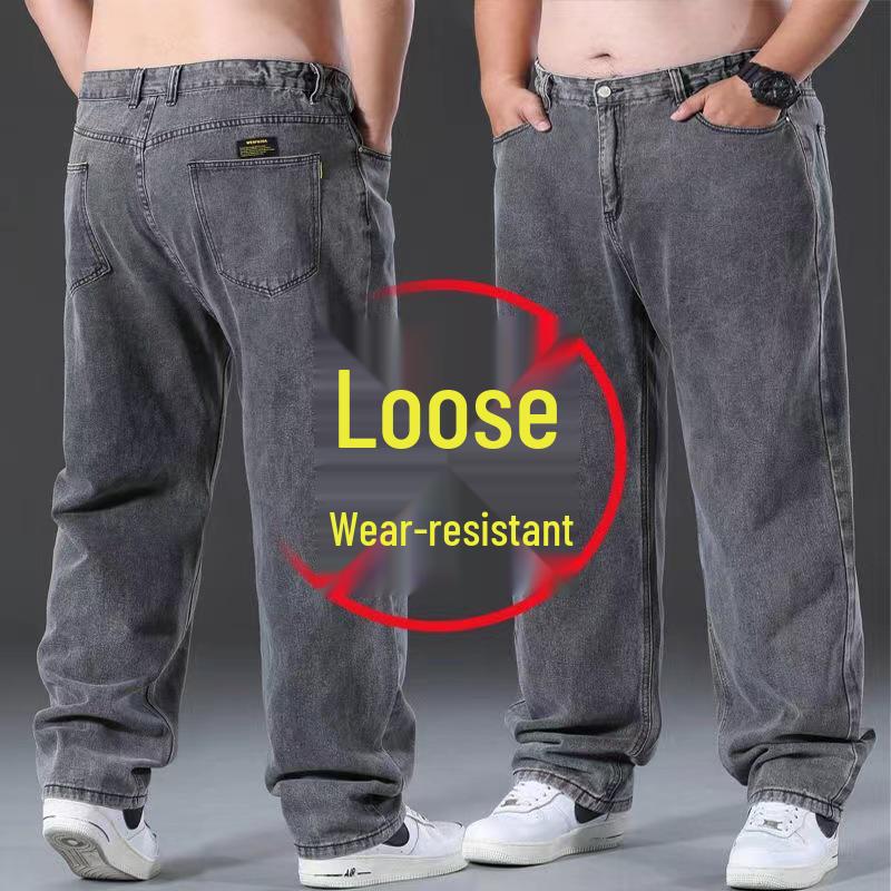 

Мужские джинсы больших размеров с эластичной талией и плотной ткани 36