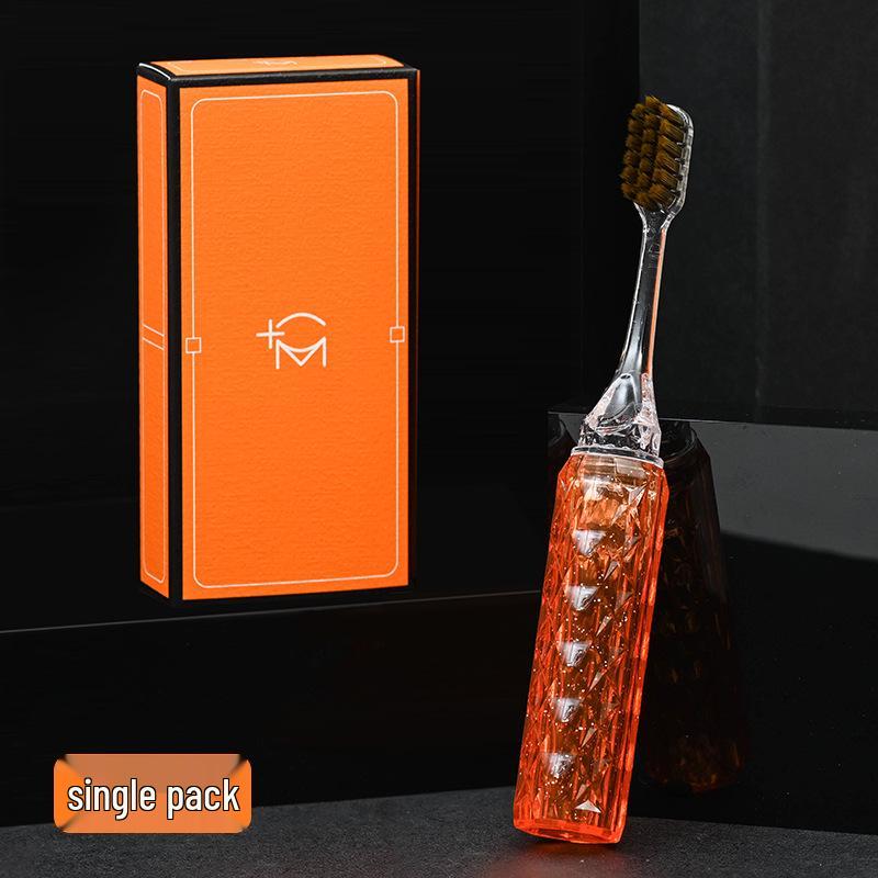 Portable Soft Bristle Toothbrush for Gum Care - 10,000 Bristles - Travel-Friendly Couple's Gift Set