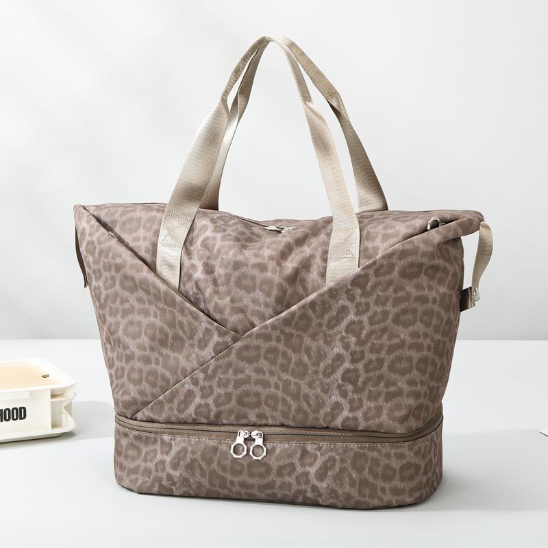 Travel Bag Duffel Bag Leopard Print Large Capacity Fitness Sports Bag