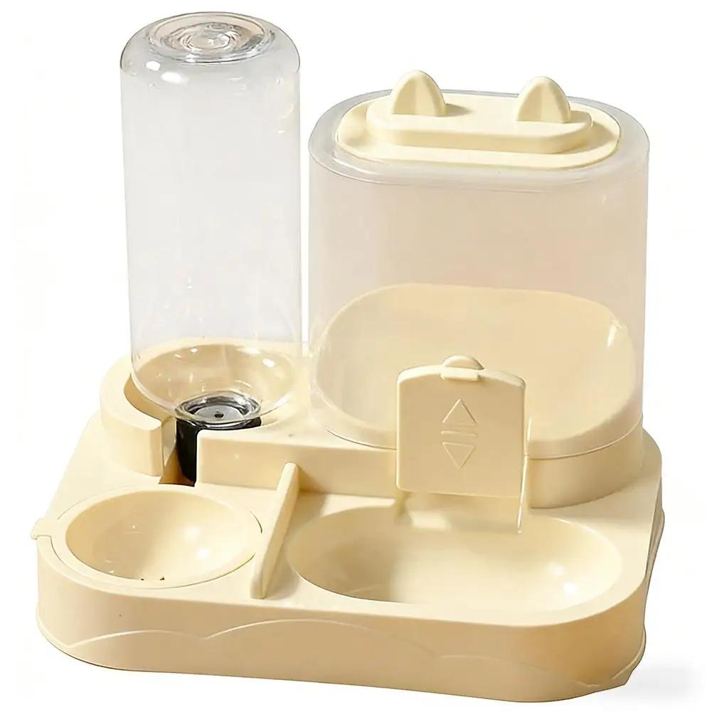 Automatic Cat Feeder and Water Dispenser Set Large Capacity Pet Food Bowl for Cats Dogs Dry Wet Separation