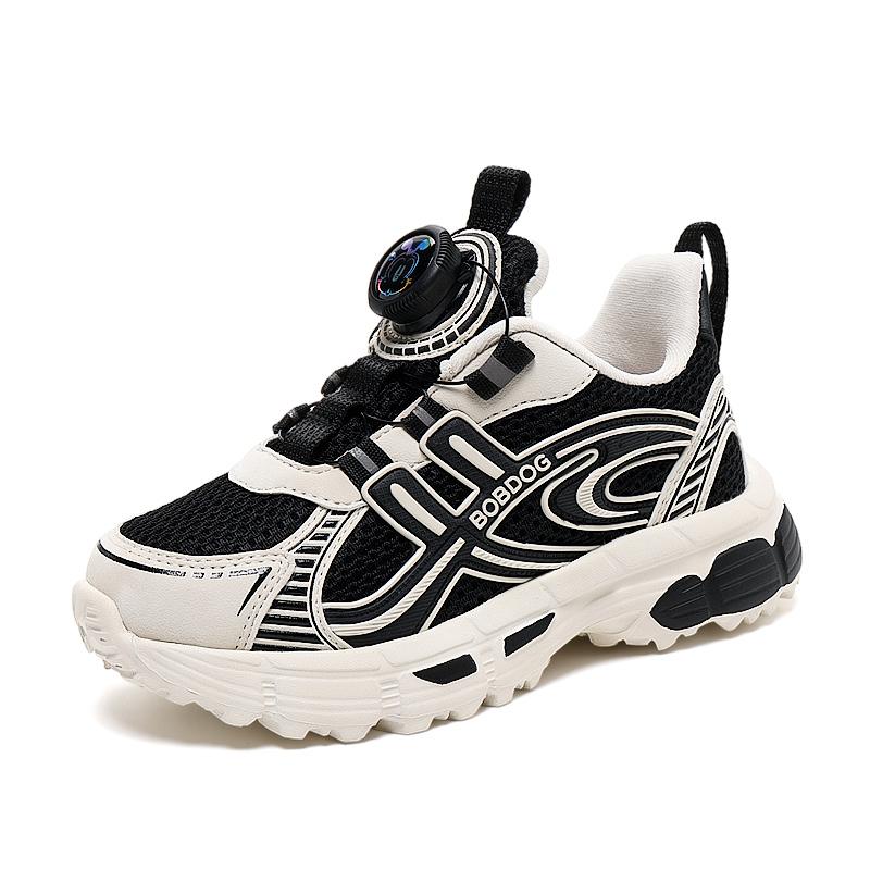 Barnesko Fritidssko Foreldre-barn Sko Trend Sko Barnetrend All-Match Uformell mote Sko med roterende knapp Basketballsko