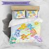 3'lü Nevresim Takımı (1*Nevresim Kılıfı + 2*Yastık Kılıfı, Çekirdeksiz), Care Bears Baskılı Nevresim Takımı, Yatak Odası Dekorasyonu, Dört Mevsim, Doğum Günü Hediyesi