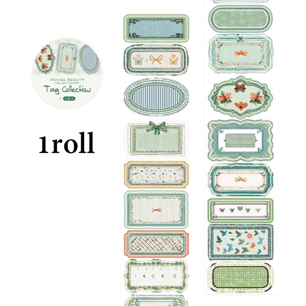 

Adhesive Die-Cut Washi Tape Collage Elements Removable Collage Material Sticker DIY Handmade Vintage Journal Sticker