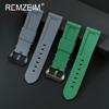 Soft Silicone Strap 22mm 24mm 26mm Fashion Replacement Sport Men Watchband Black Blue Red Green Grey Wrist Band