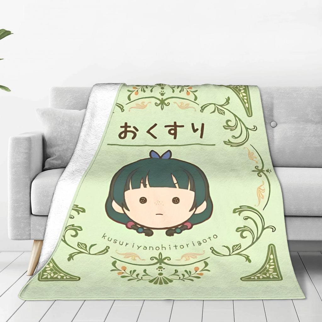 Maomao Anime Blanket The Apothecary Diaries Flannel Vintage Soft Throw Blankets for Home Restaurant Autumn/Winter,