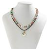 2/3/4pcs/set Cartoon Multi-layer Christmas Necklace Christmas Tree Gingerbread Man Rice Beaded Chain Alloy Santa
