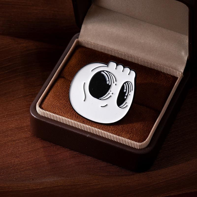 Creative Skull Badge Halloween Alloy Drip Brooch Fashion Personality Accessories