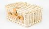 Wicker Picnic Basket with Thermal Bag and Cutlery for 2 People, a Practical Gift