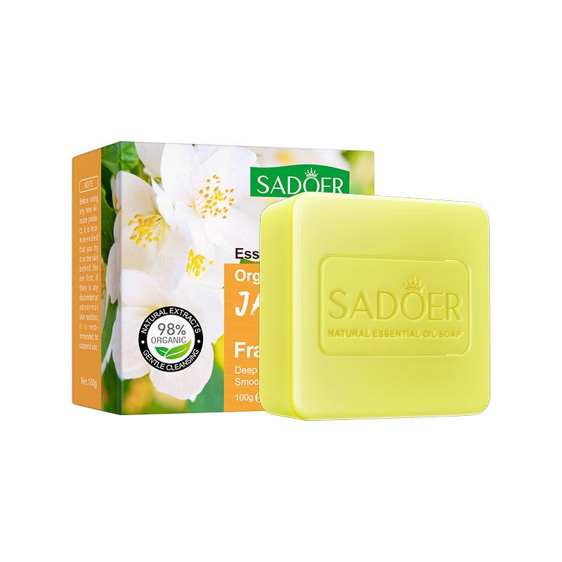 Peppermint Essential Oil Soap - 100g  Organic & Natural  Moisturizing  Oil Control  for Face  Hands & Body  Rich Foam Suitable for Sensitive Skin