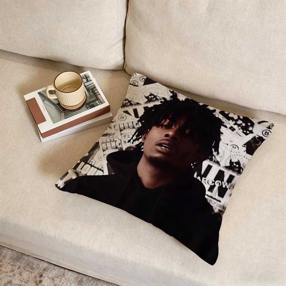 P-Playboi Carti Cushion Cover Fabric Soft Furnishing,Pillowcase, Cushion Cover, Sofa Pillow, Home Decoration