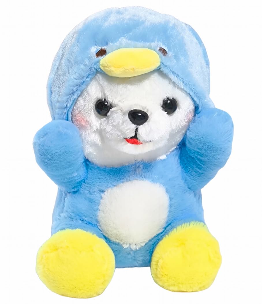 

Mameshiba Three Brothers: Cute Penguin Plush Toys, Mametaro, Kotaro, Sasuke, and Shiratama (Shiratama)