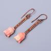Opal Gemstone Hook New Electroformed Drop Sisters Gift Earrings Jewelry Copper V-70