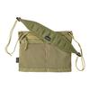 Bolsa de Ombro Cruzada Terravia 3L com Bolsa Frontal em Malha Elástica de Nylon Reciclado Unissex Verde 48835-GMTG