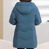 Middle Age Women's Puffer Jackets Winter Vintage Parkas Hooded Plus Size Elegant Thick Warm Down Coats Woman Outerwears