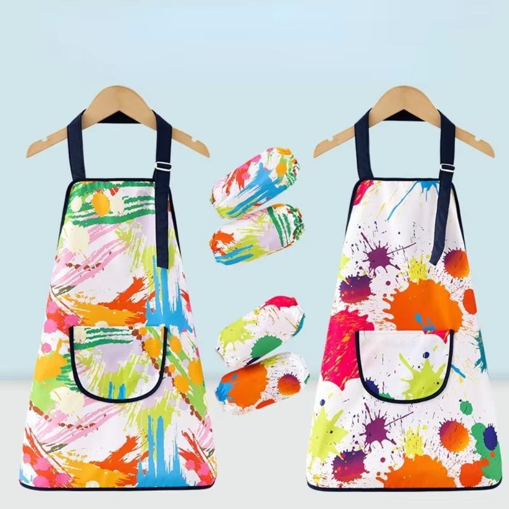 Waterproof Children Painting Apron Polyester Baking Bibs Gifts Art Bibs