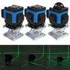 8/12/16 Lines Laser Level 4D Self-Leveling 360 Horizontal and Vertical Cross Green Laser Beam Line with Battery & Wall Bracket