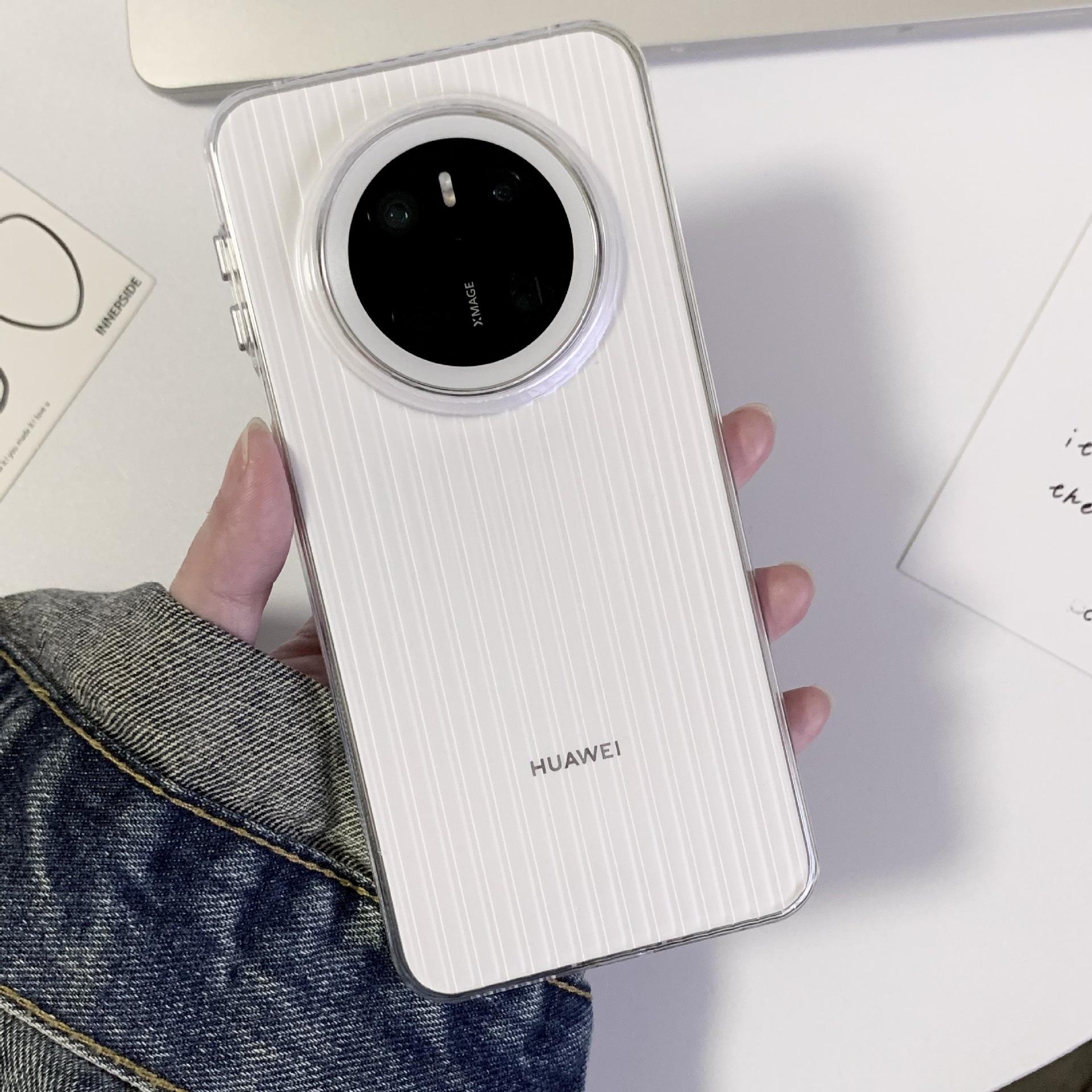 

Матовый прозрачный противоударный чехол для Huawei Mate70 Pro & P70U+ с гофрированным дизайном Mate 70 Pro/Plus