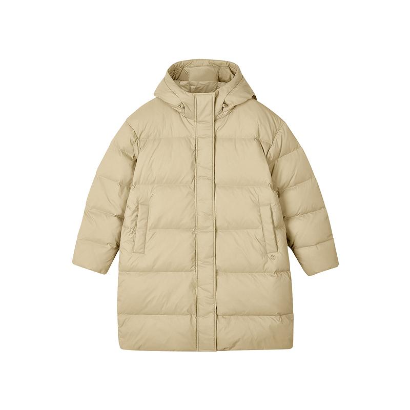 Skechers Yazan Series Warm Comfortable Breathable Soft Down Jacket Women Jacket Sand-Brown L424W182-02TS S