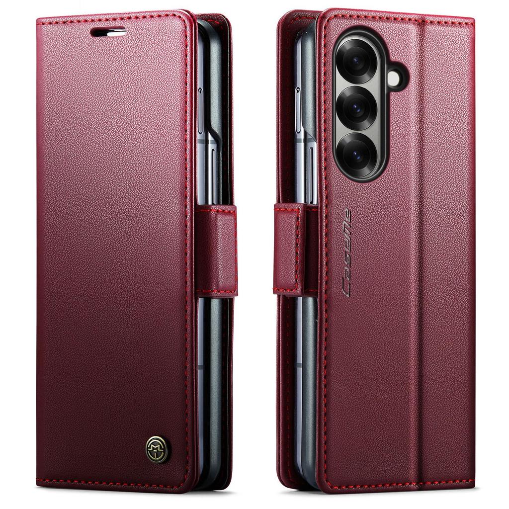 CaseMe For Samsung Galaxy Z Fold 7 Magnetic Flip Leather Wallet Case Skins Cover