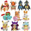 Christmas Charizard Mimikyu Plush Doll Bulbasaur Lucario Charmander Stuffed Toys Christmas Decorations For Kids Gift
