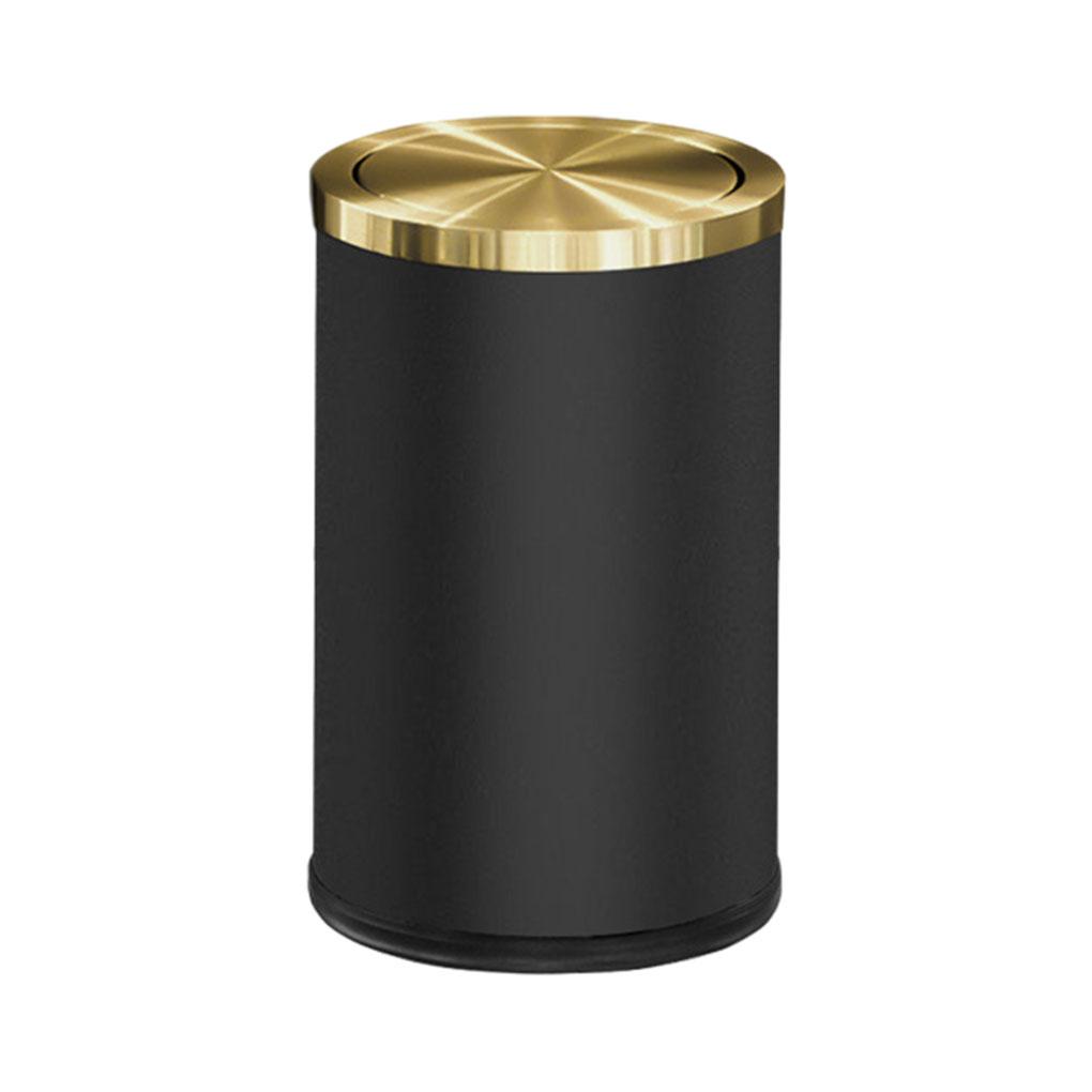 

9 л мусорное ведро из нержавеющей стали кухонное металлическое золотое мусорное ведро с откидной крышкой контейнер для дома в отеле инструменты для вторичной переработки