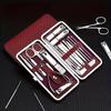 8/19pcs Travel Nail Care Kit, Portable Manicure Set with Pouch, Complete Nail Clipper & File Kit for Toe & Fingernails