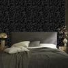 Black glitter wallpaper for living room and bedroom 50x1000