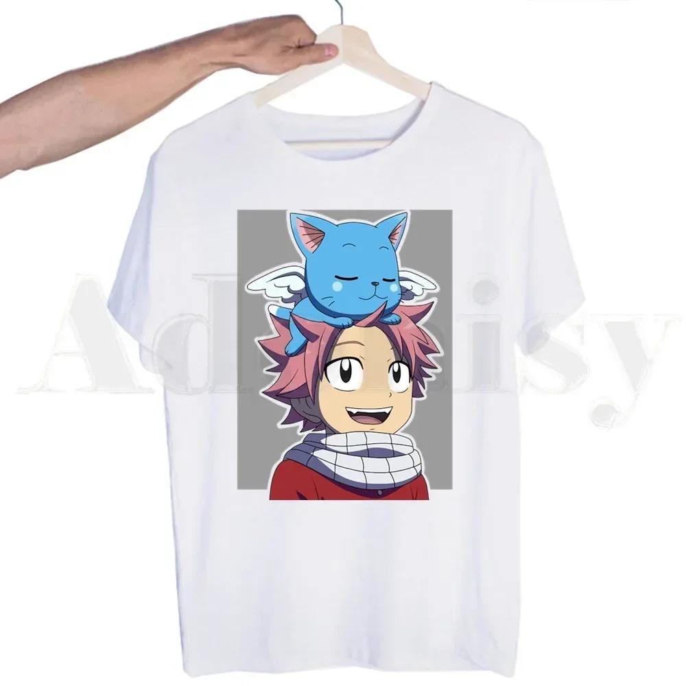 

Fairy Tail Нацу Драгнил Люси Хартфилия Фейри Тейл Ульззанг Футболка с коротким рукавом Мужская Футболка с принтом Мужские Топы Футболки Мужская футболка L
