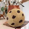 28/45cm Plush Seat Cushion Lovely Simulation Biscuit Shape Fluffy Sofa Pillow Hip Protective PP Cotton Filling Home Office Chair