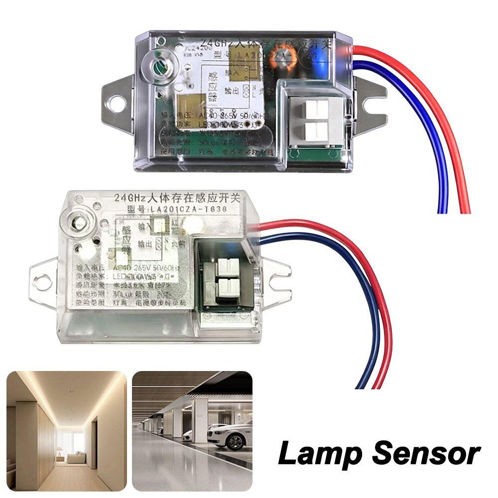 Transparent Shell Radar Presence Sensor Switch Auto On Off Light Control Switch  Indoor Lighting