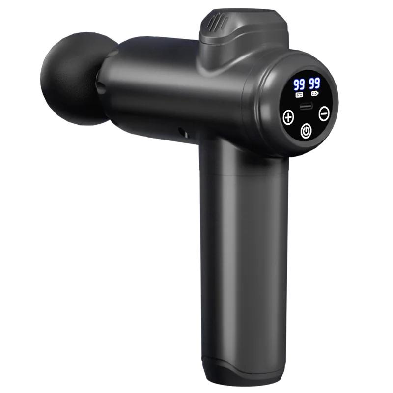 Professional grade LCD intelligent screen fascia gun multifunctional home fitness and relaxation mini massager for muscles