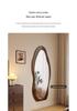 Ethnic Style Irregular Wall-Mounted Full-Length Floor Mirror for Indoor Use
