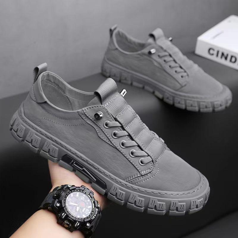 2025 Men's Trendy Korean Canvas Shoes: Breathable, Odor-Resistant, Versatile for Spring & Autumn