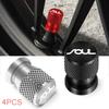 4pcs Car Wheel Tire Valve Caps Tyre Stem Covers Airdust Waterproof For KIA Soul Car Accessories MA5