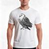 Snowy Owl Black And White Animal Illustration Tshirt Summer Casual Cotton Tee Oversized Streetwear Tops Unisex Unisex Unisex