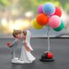 2025 New Creative Cute Couple Decoration Center Console Rearview Mirror Girl Goddess Car Interior Decoration Supplies