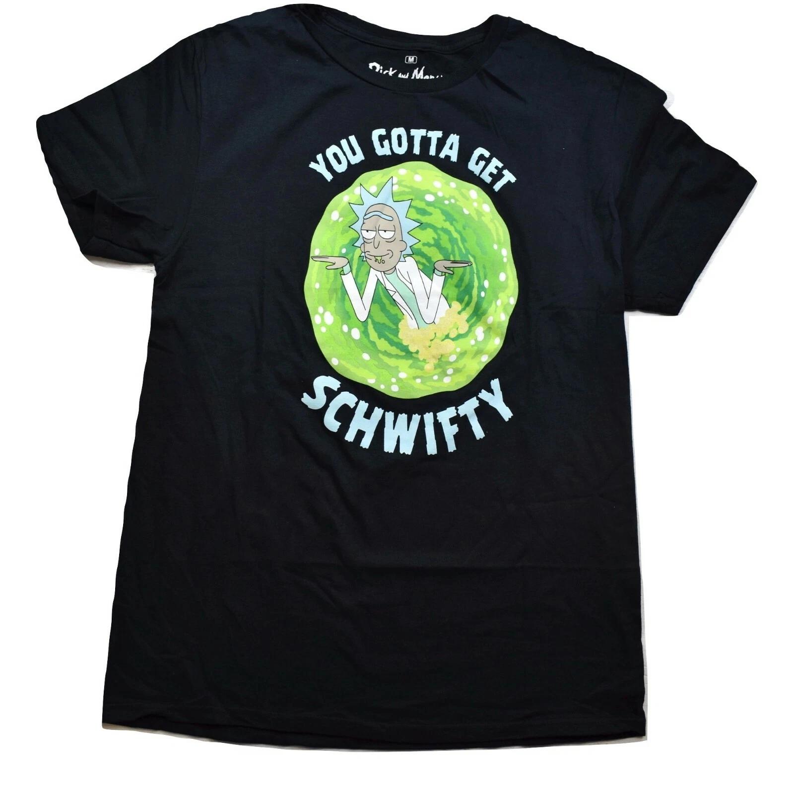 

Rick And Morty Mens You Gotta Get Schwifty Shirt New Medium S